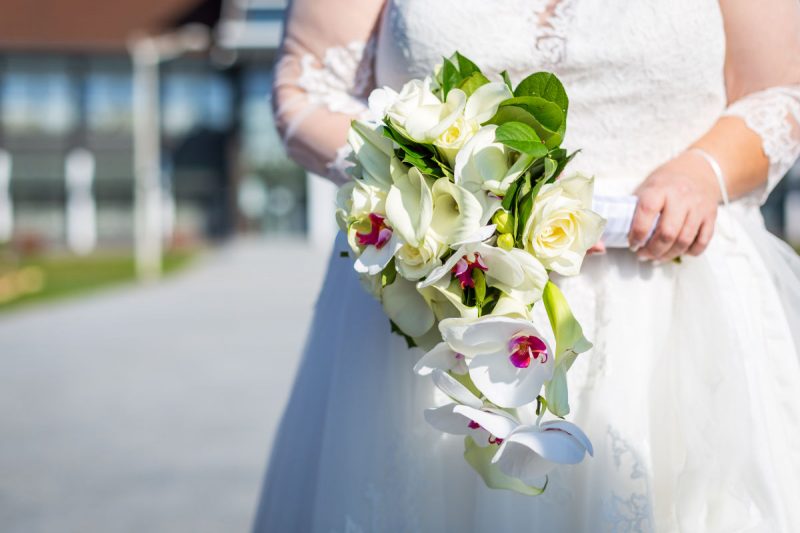 Le bouquet tenu par la mariée