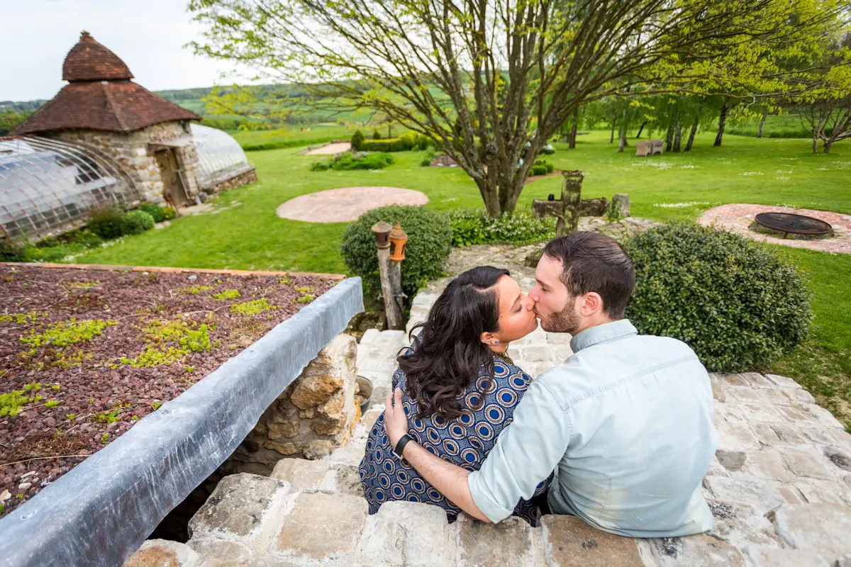 Moment romantique en pleine nature