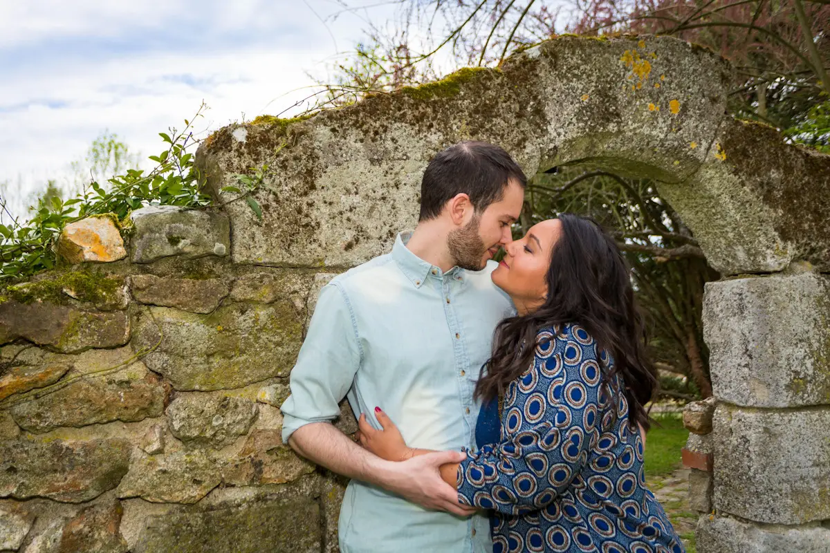 Moment d'émotion entre les amoureux