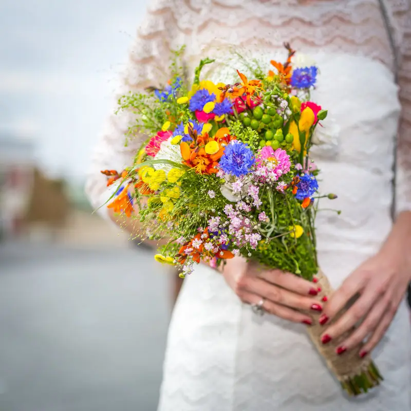 Composition florale raffinée du mariage