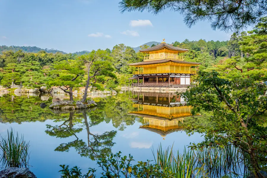 Temple du Pavillon d'or, Kinkaku-ji à Kyoto, Japon