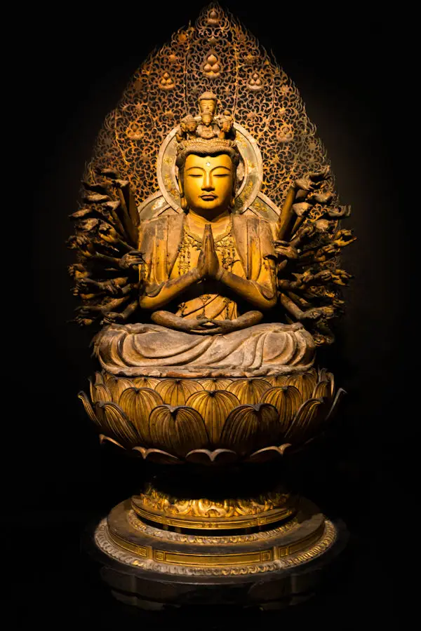 Statue de Bouddha au Musée national de Tokyo, Japon